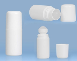 Plastic Roll On Bottle 50 ml with Cap