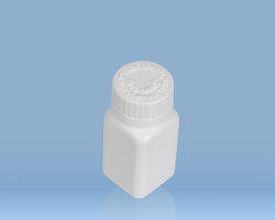 Plastic Square Bottle 35ml with CRC Cap