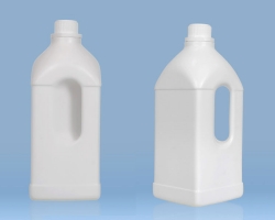 Plastic Square Container 1200 ml with Handle & Pilferproof Cap & Innerplug