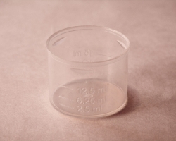 Plastic Measuring Cup 15ml with 3 Top Notches